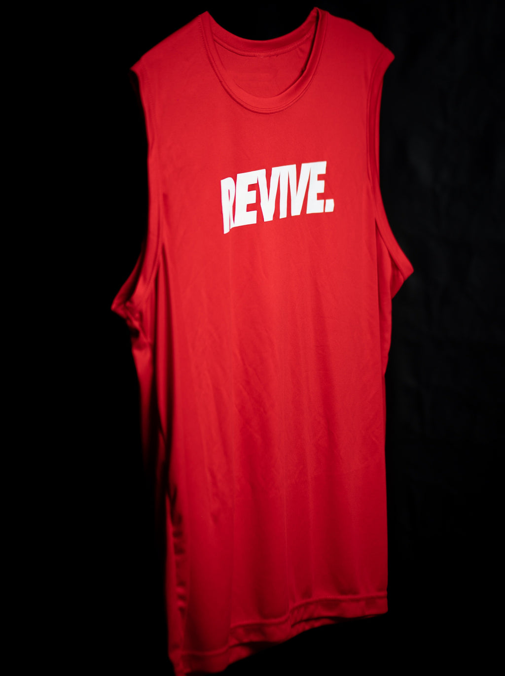 Revive Red Sleeveless Tee